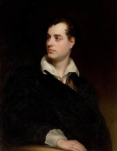 Портрет Байрона работы Томаса Филлипса, 1813 год 