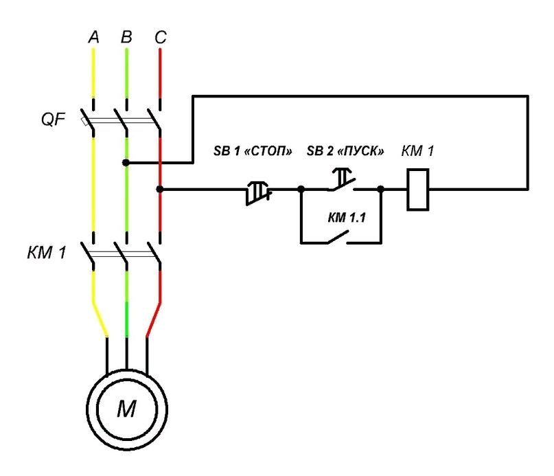 Контактор с кнопкой пуск стоп. Схема подключения пускателя 220. Схема пускателя с самоподхватом. Схема включения пускателя с самоподхватом. Схема пускателя с самоподхватом на 380.