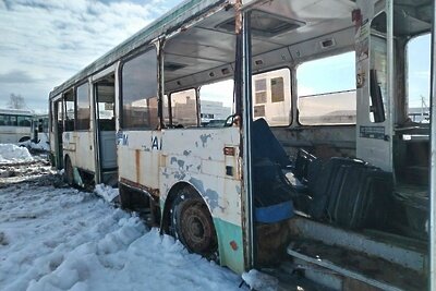    Утилизация списанных автобусов «Мострансавто» © Пресс-служба Министерства транспорта и дорожной инфраструктуры Московской области