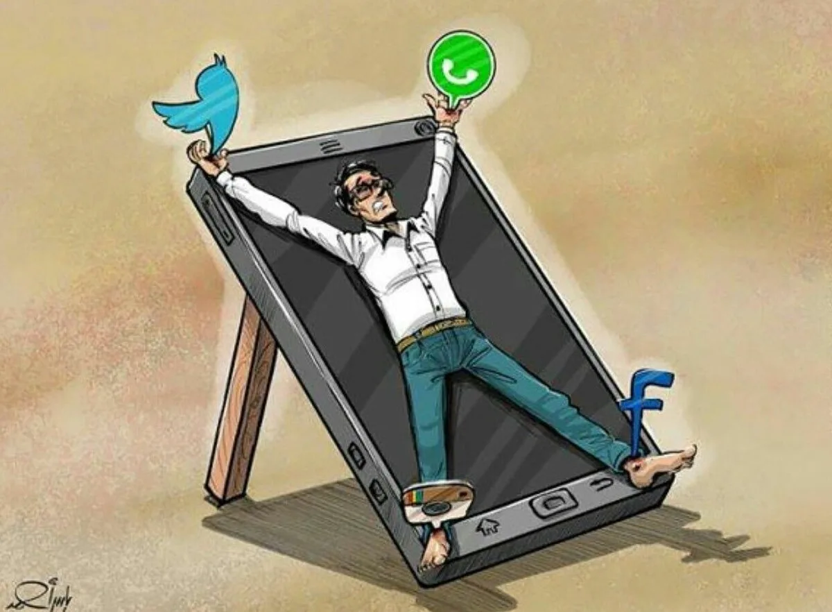 Социальные сети карикатура