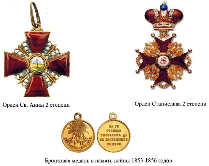 Награды Н.А. Головкинского