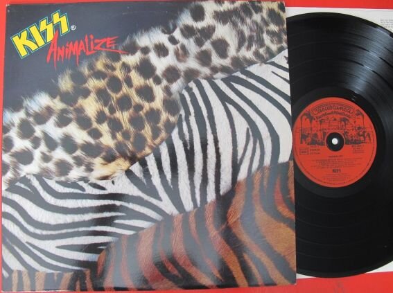 Kiss «Animalize», 1984 г., французский виниловый выпуск на лейбле Casablanca Records