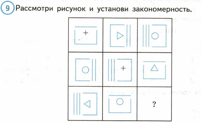 Рассмотри рисунок и установи закономерность