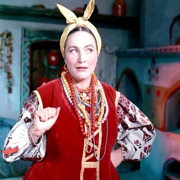 Солоха. Кадр из фильма А. Роу "Вечера на хуторе близ Диканьки"