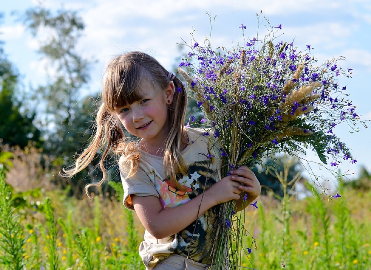 Песня полевые цветы соберу букет подарю. Девочка с цветами. Ребенок с охапкой полевых цветов. Девушка с букетом полевых цветов. Дети с цветами.