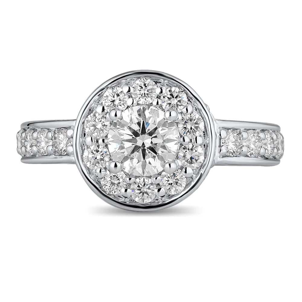 Классические halo ring в исполнении My Diamonds