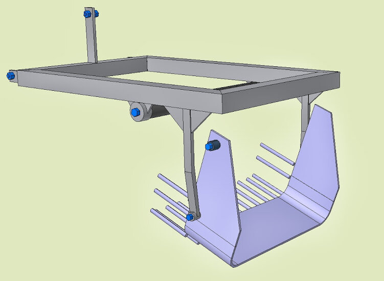 Создание веерной картофель-копалки для мотоблока своими руками