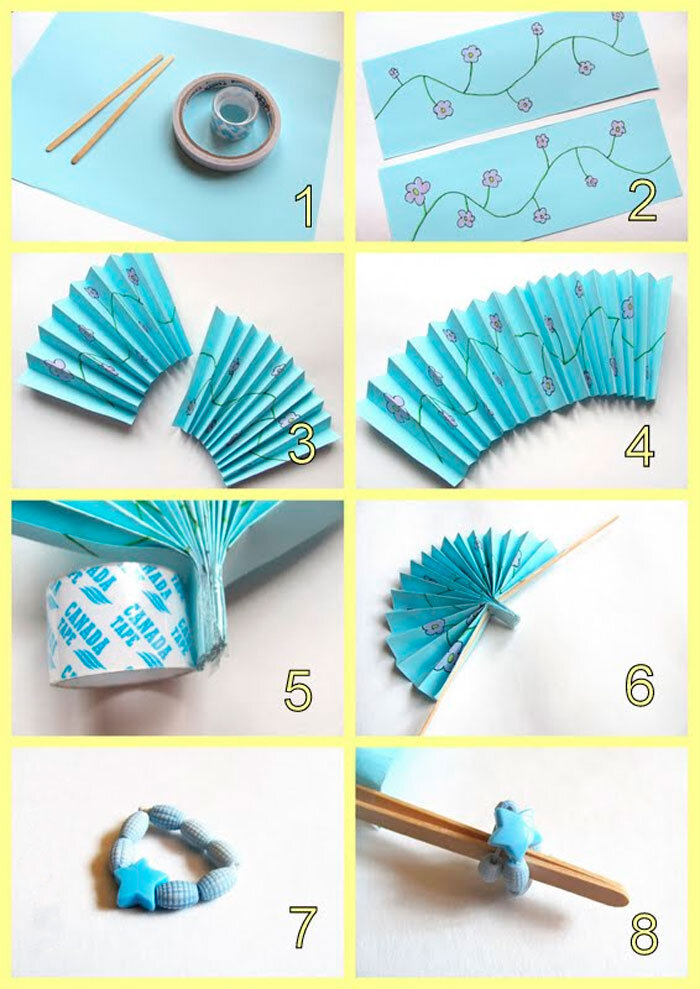 Как сделать веер из бумаги своими руками?