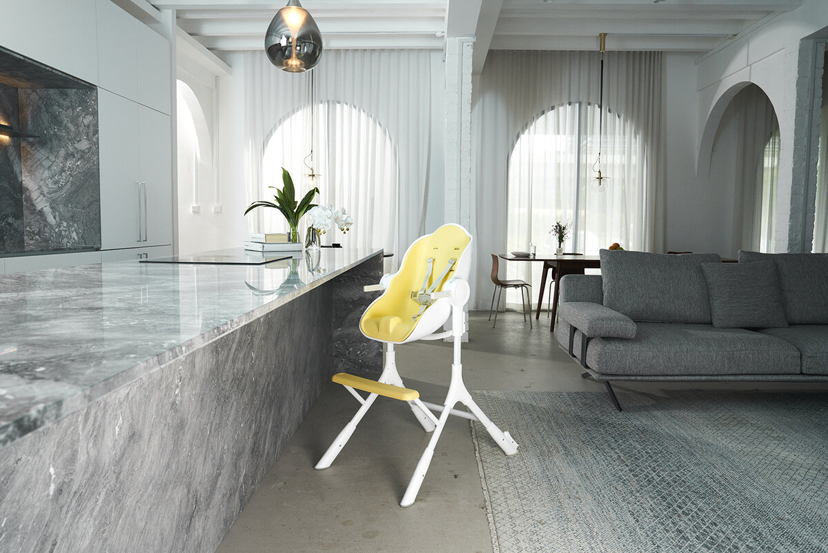 Стульчик для кормления Cocoon Oribel Z Желтый лимон. Инфания.