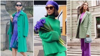 Зелёныйфиолетовый: от которой не оторвать взгляд, модная комбинация.