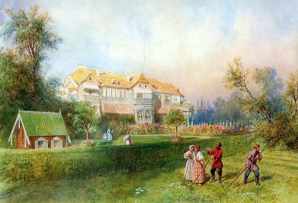 Фермерский дворец в Александрии. А.-П. Бланшар, 1858 г.