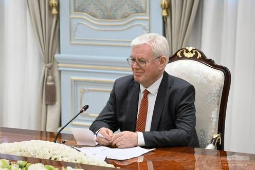 Имон Гилмор. Фото пресс-службы президента Узбекистана
