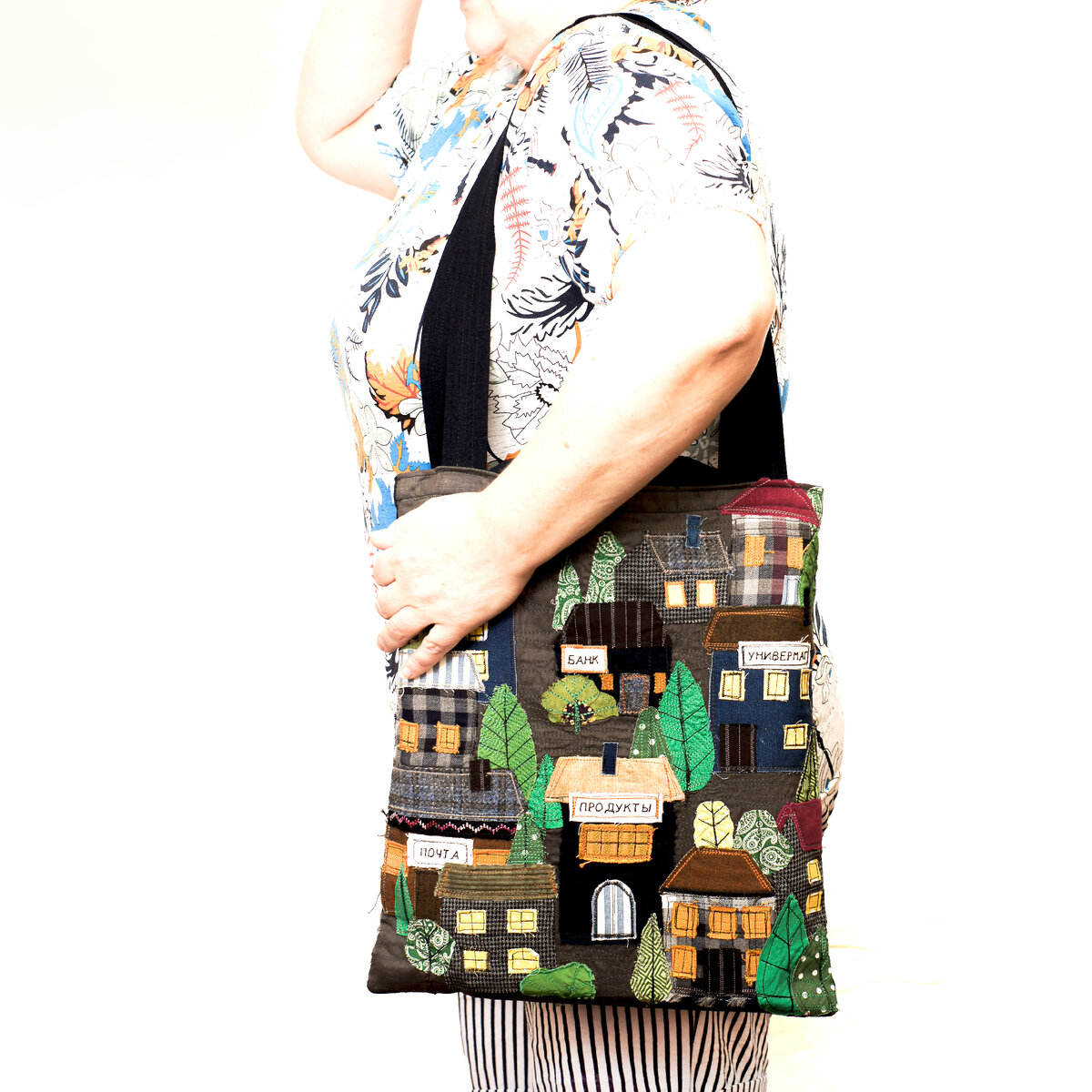 сумка с домиками
