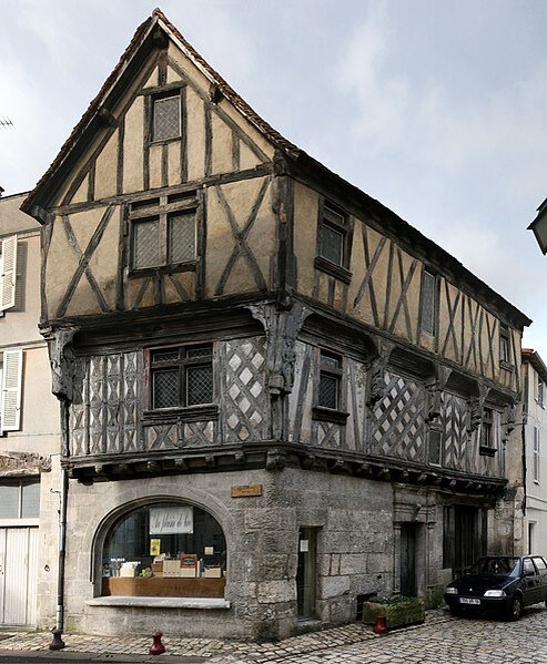 The "Maison de la Lieutenance" (House of Lieutenancy), a 16th century house at 7, Grande Rue, Cognac, Charente, Poitou-Charentes, France. 
Sémhur