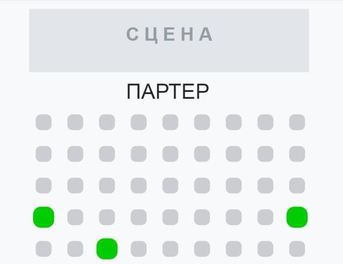 Вот столько зрительских мест на малой сцене.