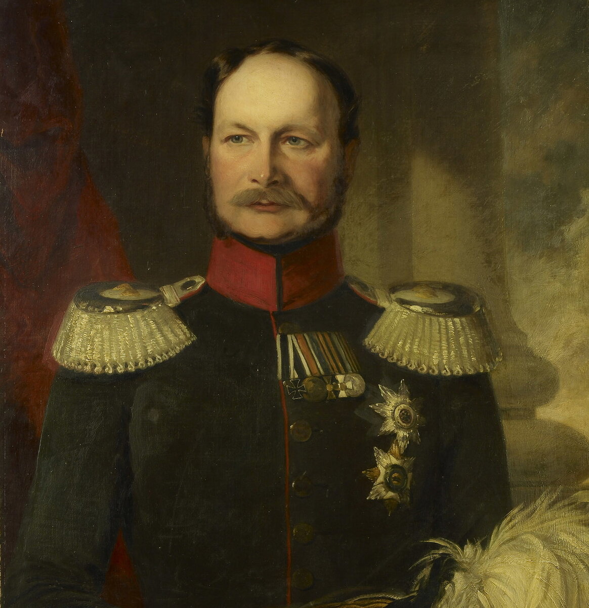 Фредерик Ричард Сэй «Портрет Вильгельма I, будущего короля Пруссии» (фрагмент) / Королевская коллекция, Великобритания