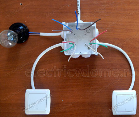 Как подключить проходной выключатель - УПРАВЛЕНИЕ из 2-х мест