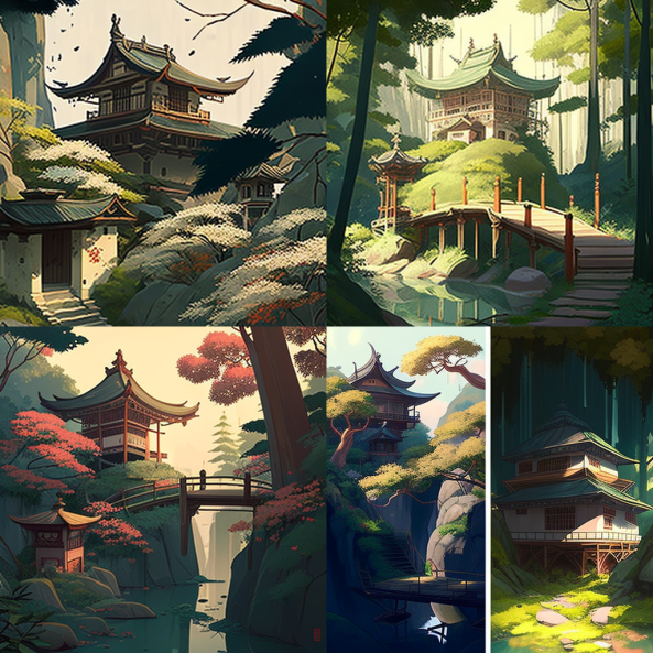 Традиционная Япония в стиле Аниме