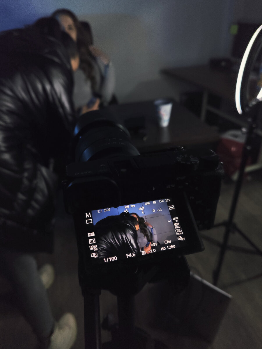 Интерфейc современной камеры sony