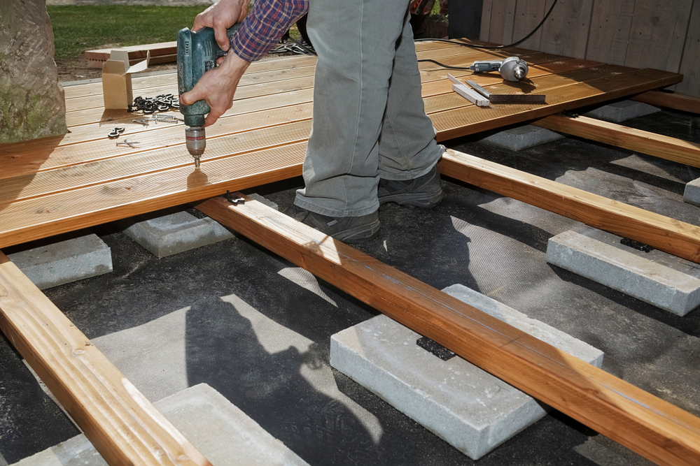 фундамент, веранда, пол, каркас