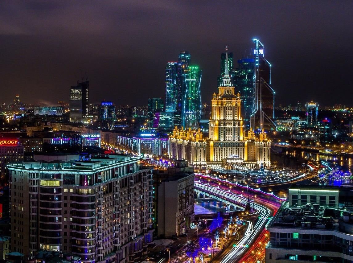 Рисунок 2. Огни Москвы