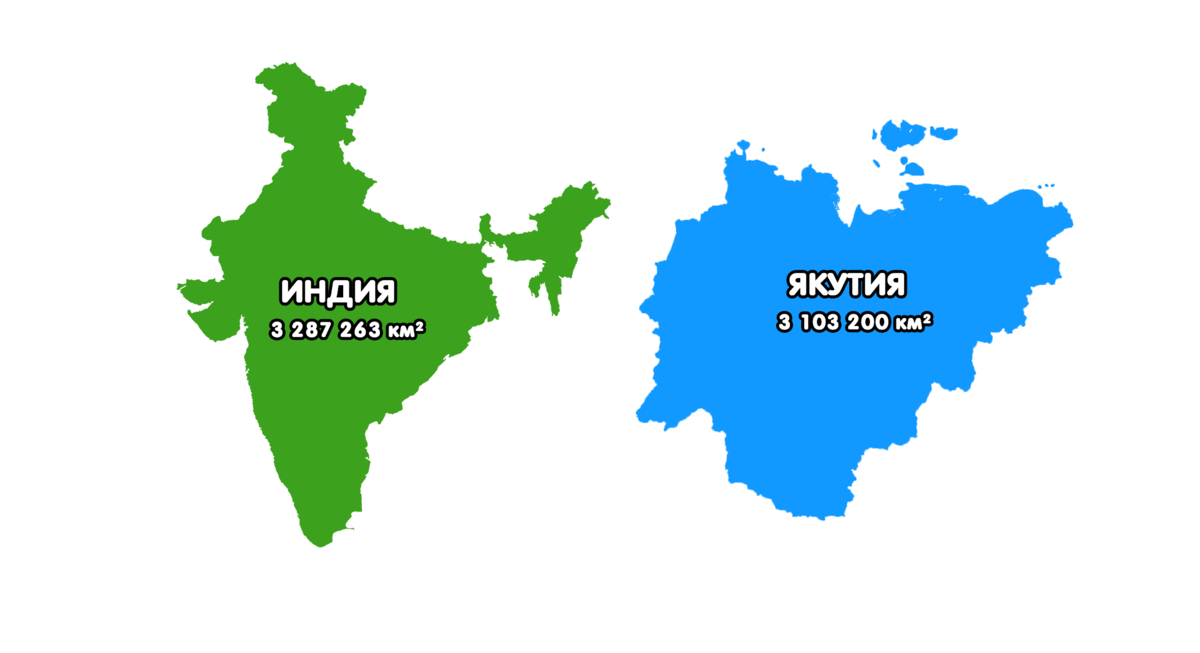 Якутия на карте. Якутия и Индия. Площадь Якутии. Якутия по площади. Самые крупные территориальные единицы