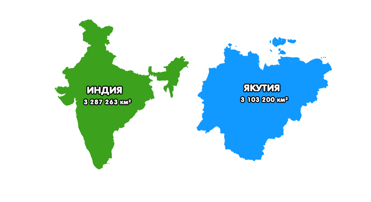 Якутия по площади. Якутия на карте. Самая населенная Страна в мире 2023. Размер территории Индии.