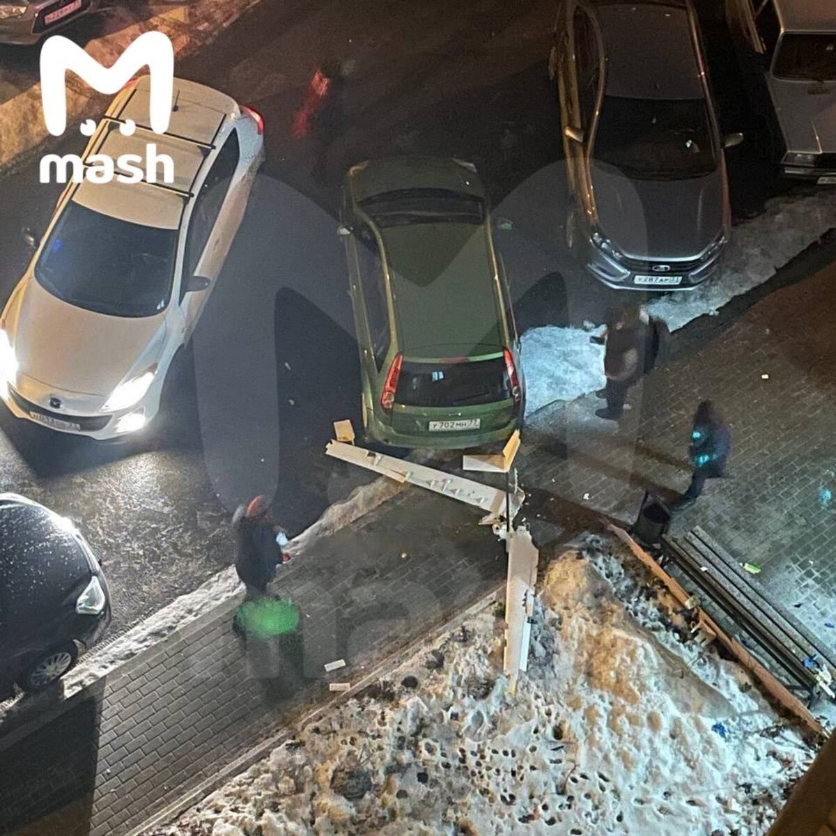    Последствия падения беспилотников в Белгороде Фото: Mash