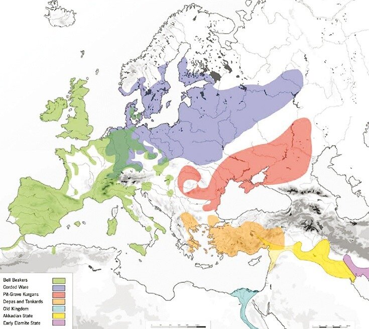 Основные культурные группы раннего бронзового века