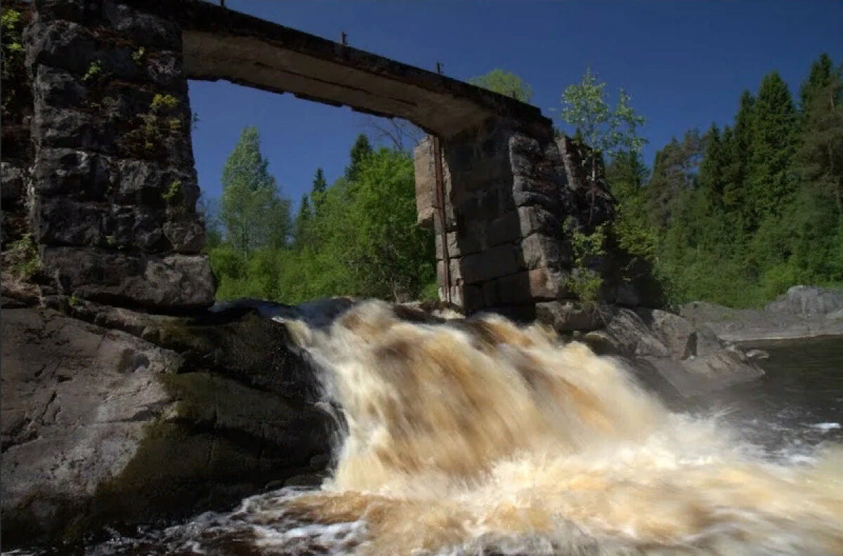 Водопад Мюллюкюля Карелия