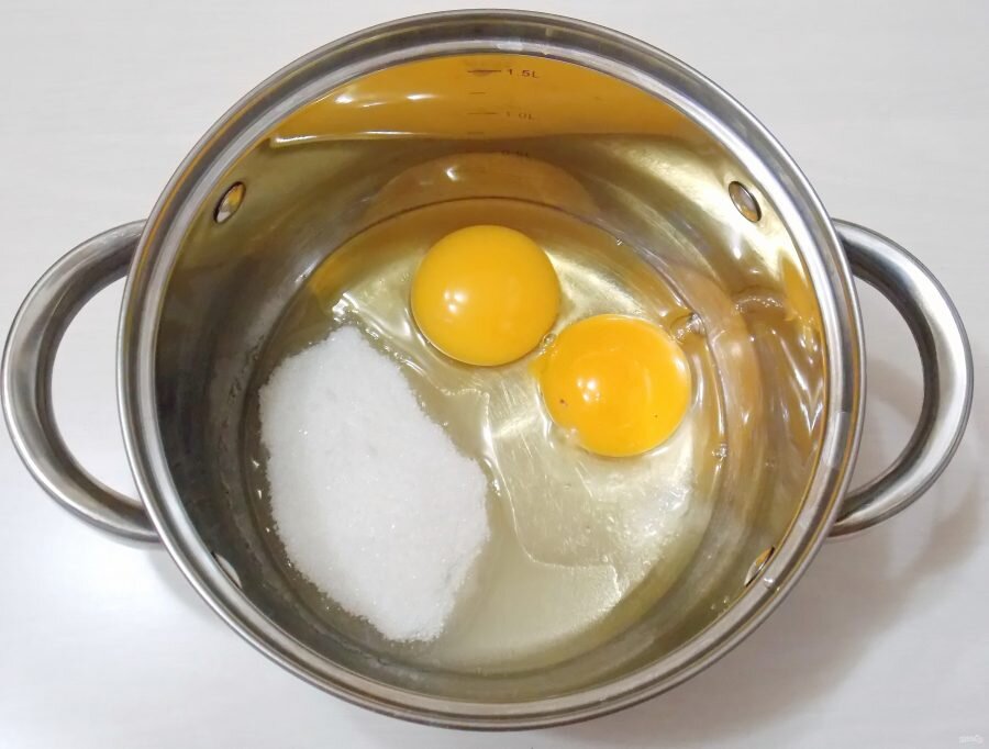Яйцо 2 шт с сахаром и солью