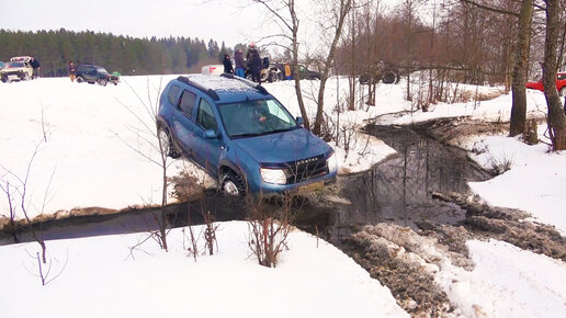 Дастер творит вещи на бездорожье. УАЗ, Нива, Mitsubishi L200, SsangYong.