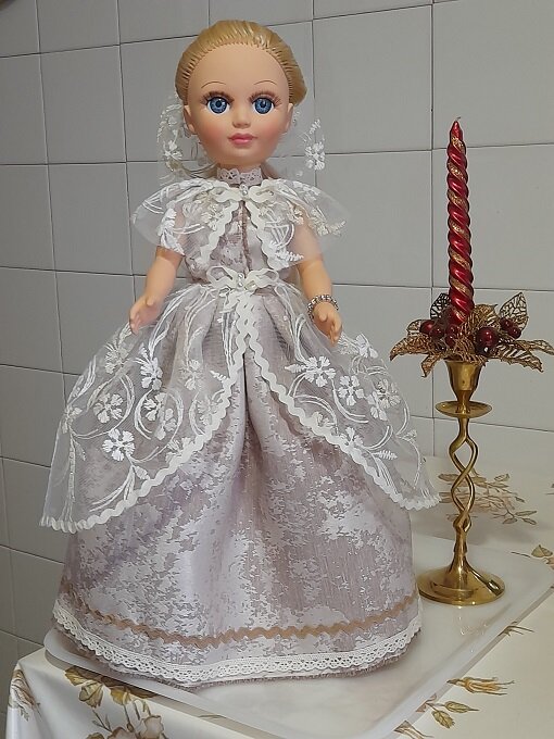 Воротник-пелеринка + кружевной бант для образа "Пробуждающаяся земля". Март, 2023. 