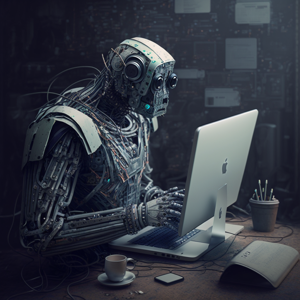 Сегодня, когда нейросети уже рисуют картины (эта картинка нарисована нейросетью) и пишут дипломные проекты, многих волнует вопрос - а не заменят ли они в ближайшее время людей?