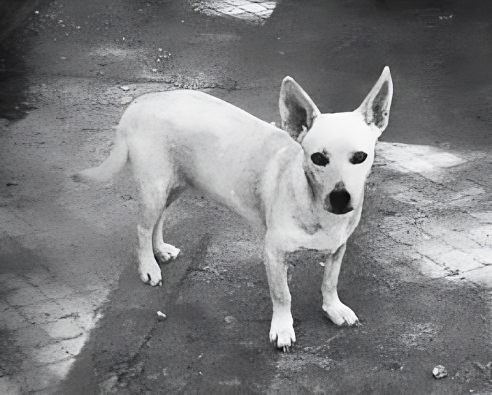 Одна из собак эксперимента по выведению исконных пои в зоопарке Гонолулу.