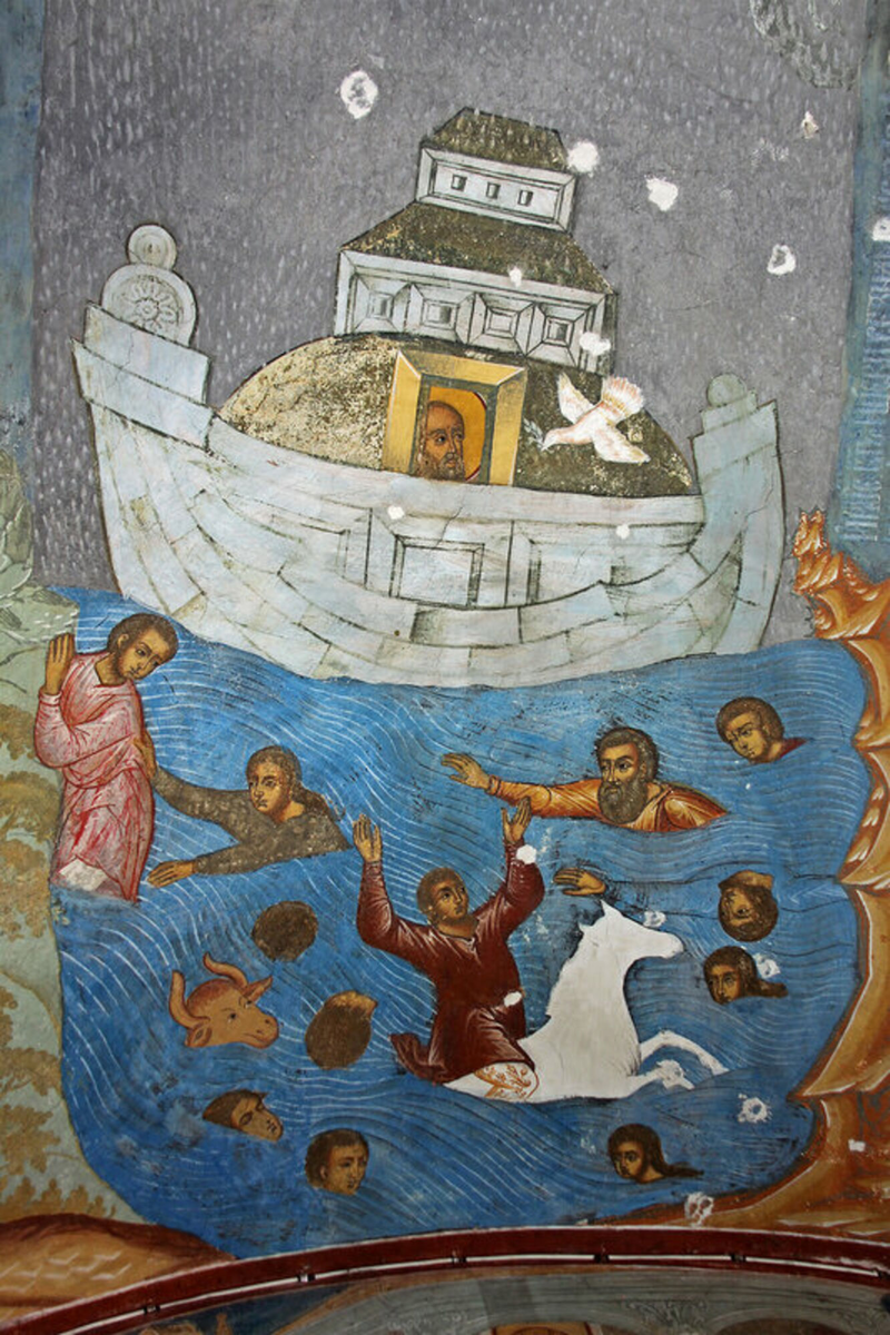 Картины всемирный потоп и хождение по водам
