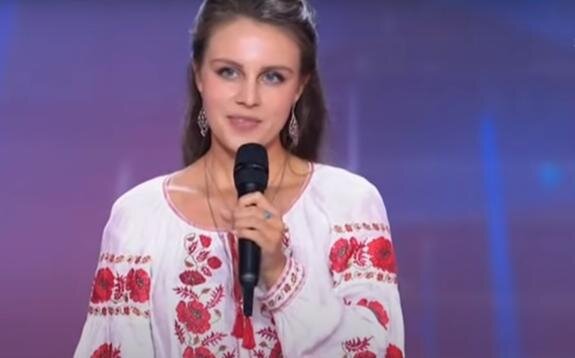    Екатерина Шеленова на итальянском шоу талантов.