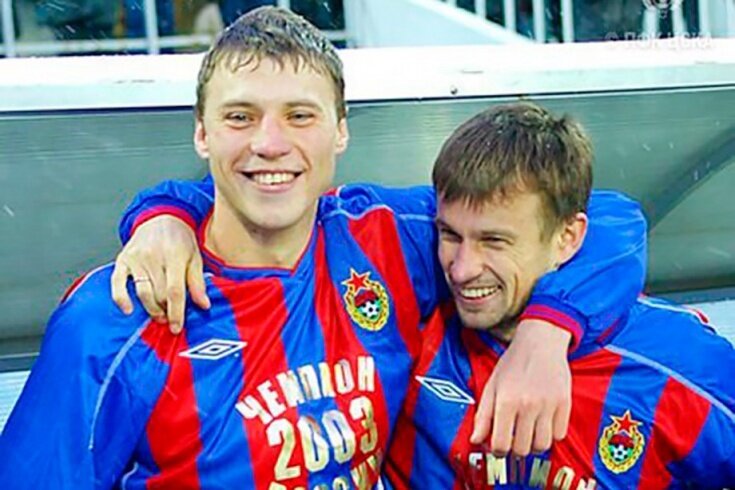 Ноябрь 2003. Денис Попов и Сергей Семак