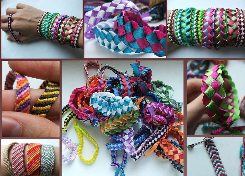 Плетение фенечек из ленточек: учимся делать красивые браслетики