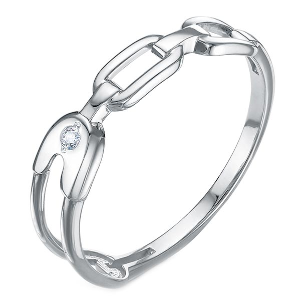 Золотое кольцо Delta jewelry B1103750-d c фианитом