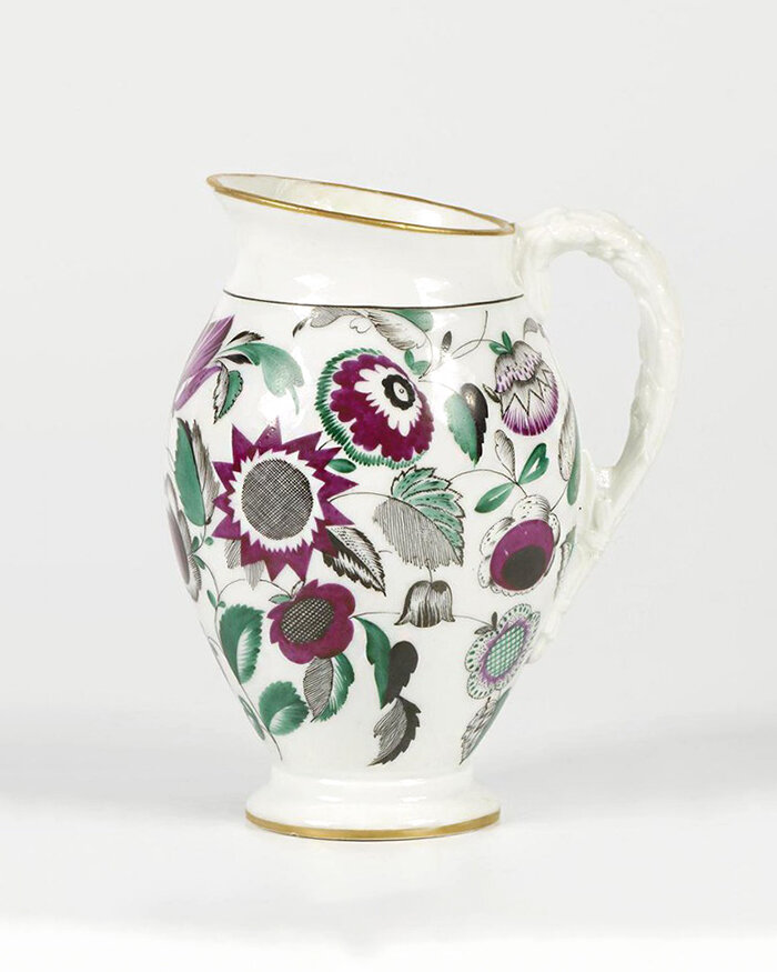 Молочник из сервиза «Майский», 1926 год, ГФЗ. Автор Сергей Васильевич Чехонин