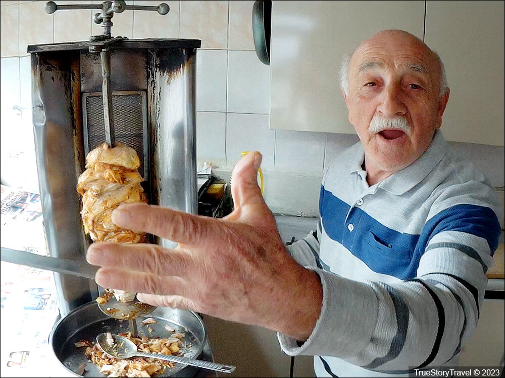 Турция - Шаурма в деревне. Что нам приготовили за 120 рублей?