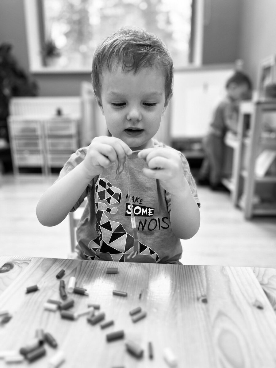 (Соответствующий раздел вы найдете в 11 главе книги Марии Монтессори "Впитывающий разум", а по ссылке https://www.labirint.ru/screenshot/goods/212806/4 можно посмотреть схему развития речи, которая рассматривается в этой публикации)