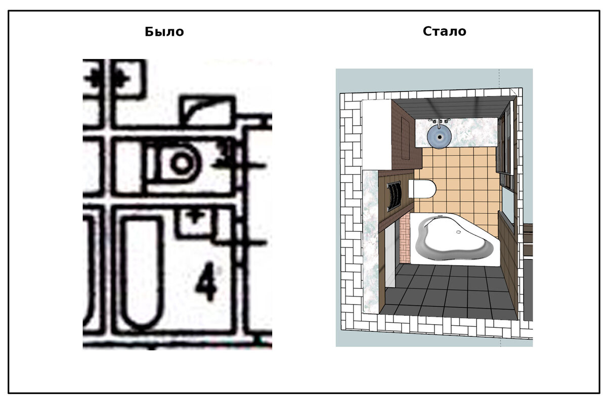 Совмещение ванной и туалета в панельном доме