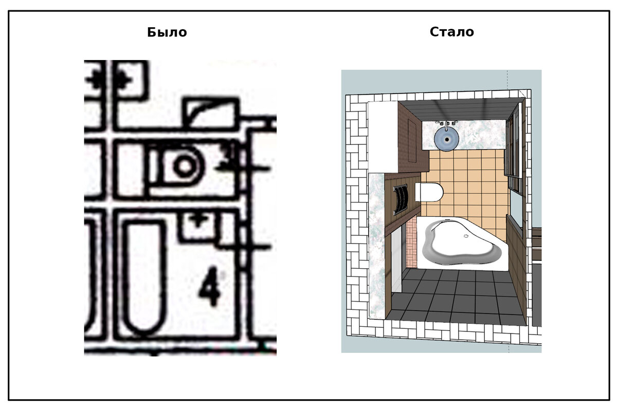 Объединение ванны и туалета в панельном доме: плюсы и минусы, показываю  проект, есть фото | Декоратор Татьяна Сергеева | Дзен