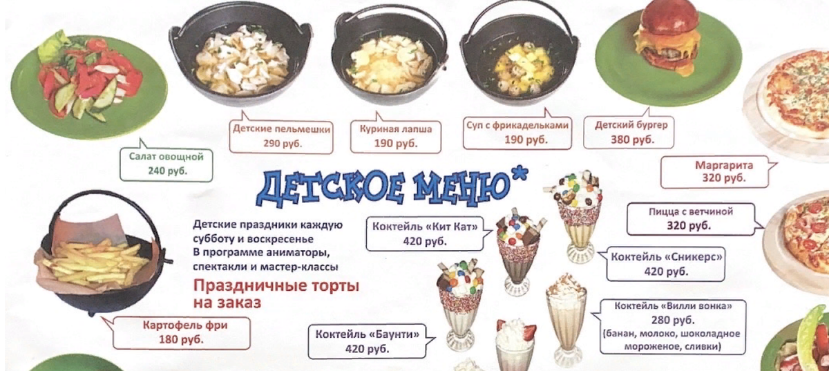 Детское меню. Часть 1