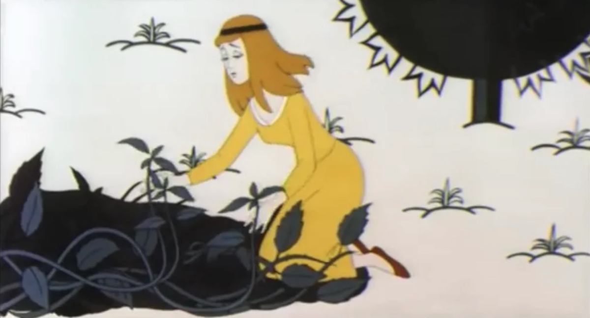 Рубашка из крапивы сказка. Дикие лебеди крапива. Дикие лебеди Союзмультфильм 1962.