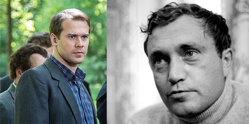      Алексей Морозов в роли Ваксона с прототипом - Василием Аксёновым