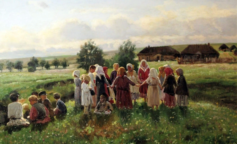 Маковский Владимир Егорович. Играющие дети. 1890.