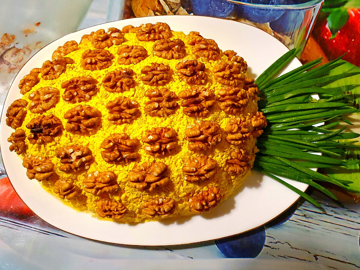 Салат из курицы с ананасом и сыром - рецепт приготовления с фото от вторсырье-м.рф